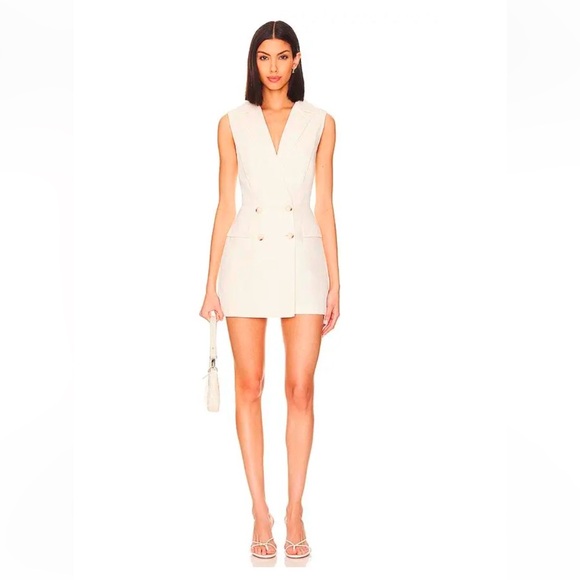 Steve Madden Pants - Steve Madden Cream Sleeveless Romper